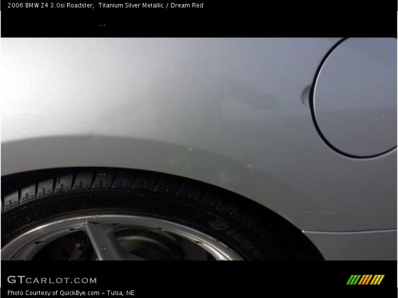 Titanium Silver Metallic / Dream Red 2006 BMW Z4 3.0si Roadster