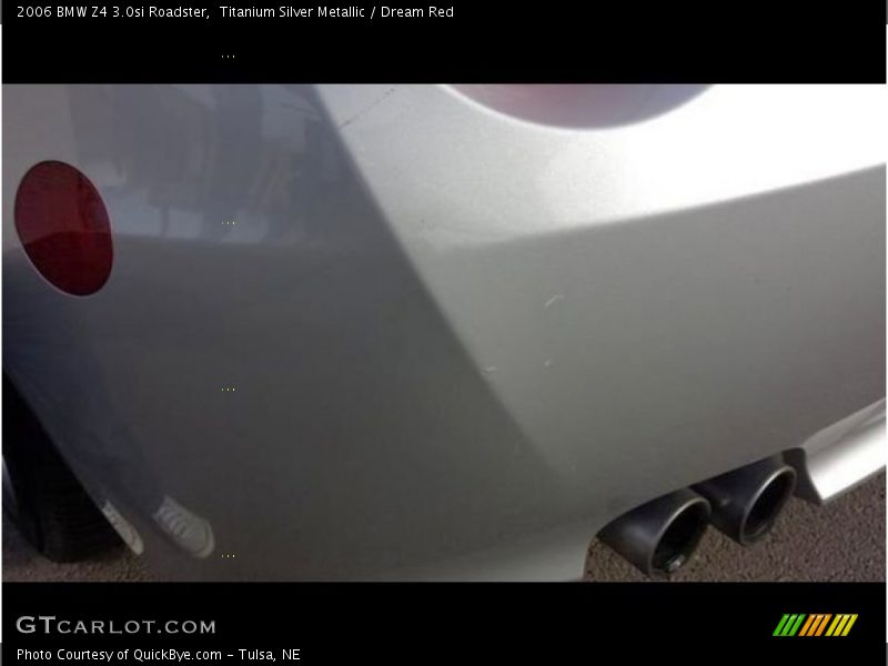 Titanium Silver Metallic / Dream Red 2006 BMW Z4 3.0si Roadster