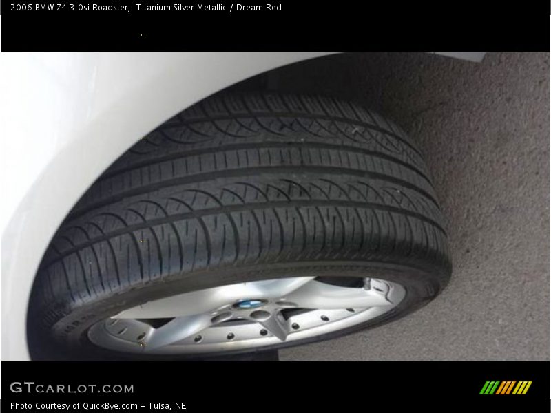 Titanium Silver Metallic / Dream Red 2006 BMW Z4 3.0si Roadster