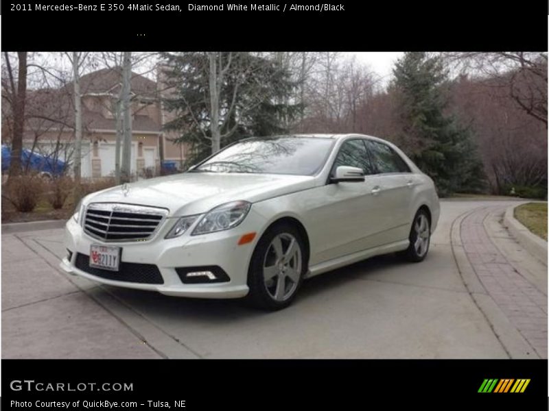 Diamond White Metallic / Almond/Black 2011 Mercedes-Benz E 350 4Matic Sedan