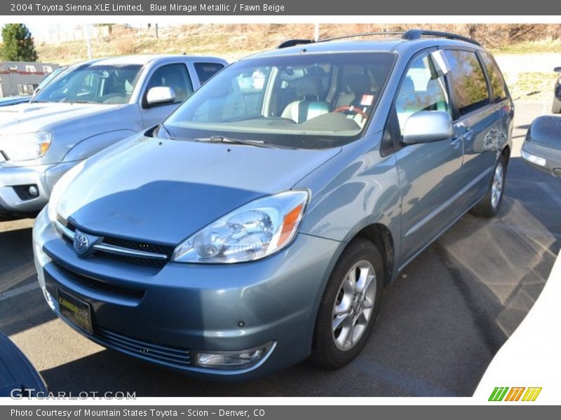 Blue Mirage Metallic / Fawn Beige 2004 Toyota Sienna XLE Limited
