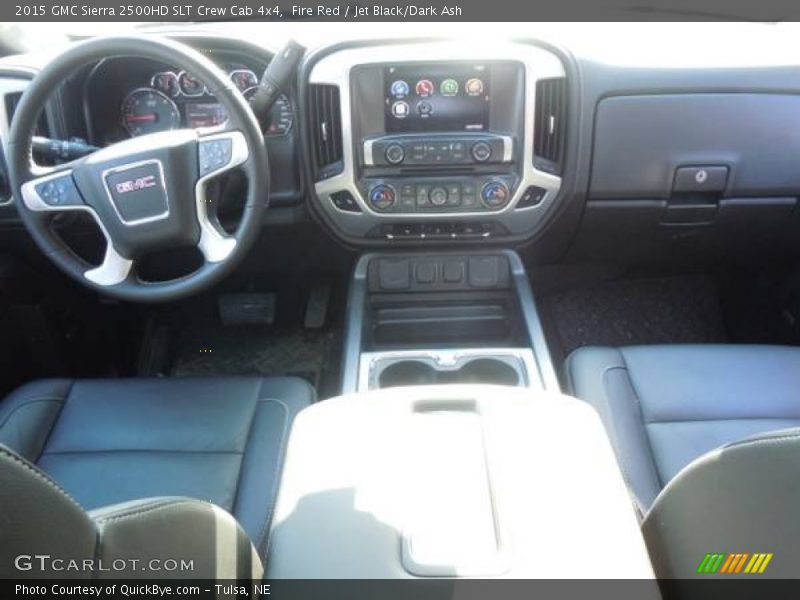 Fire Red / Jet Black/Dark Ash 2015 GMC Sierra 2500HD SLT Crew Cab 4x4