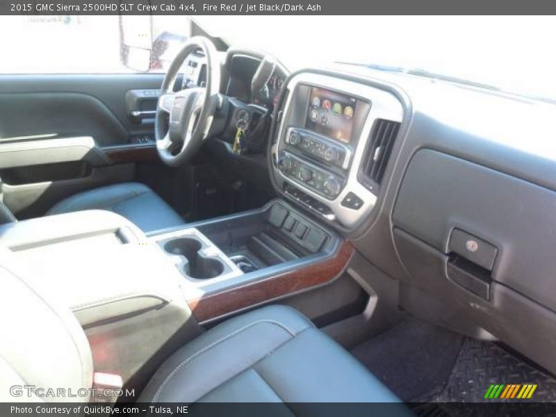Fire Red / Jet Black/Dark Ash 2015 GMC Sierra 2500HD SLT Crew Cab 4x4
