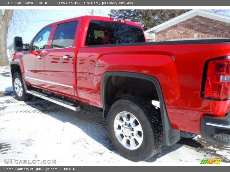 Fire Red / Jet Black/Dark Ash 2015 GMC Sierra 2500HD SLT Crew Cab 4x4