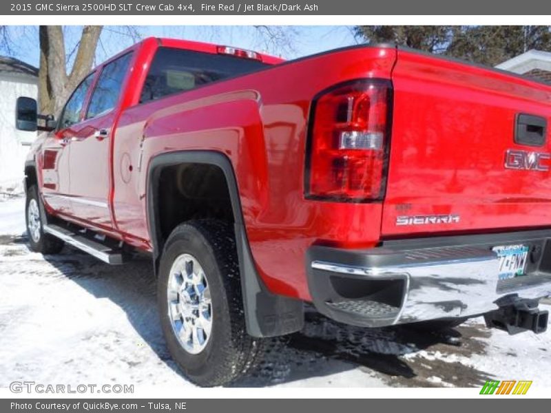 Fire Red / Jet Black/Dark Ash 2015 GMC Sierra 2500HD SLT Crew Cab 4x4