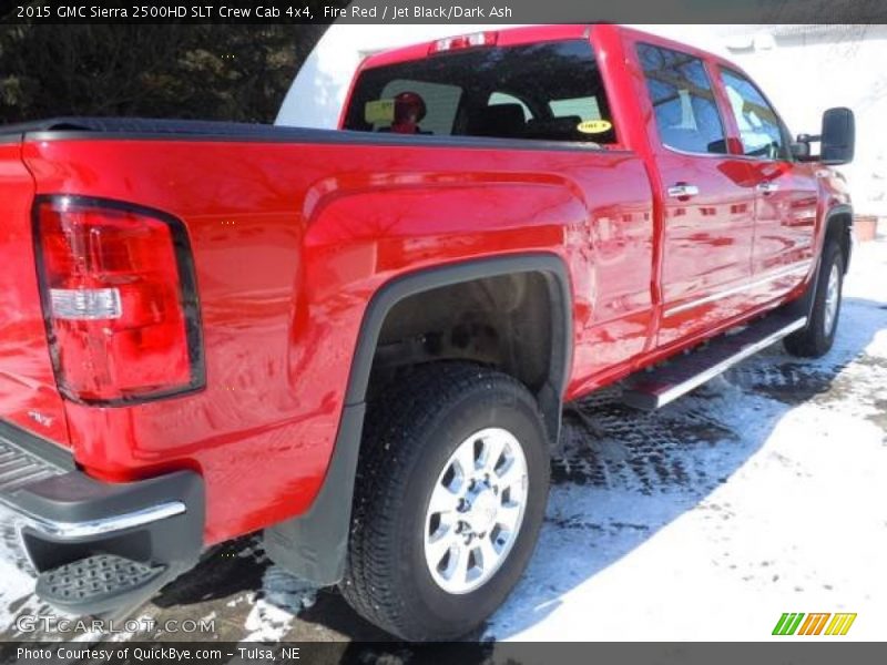 Fire Red / Jet Black/Dark Ash 2015 GMC Sierra 2500HD SLT Crew Cab 4x4
