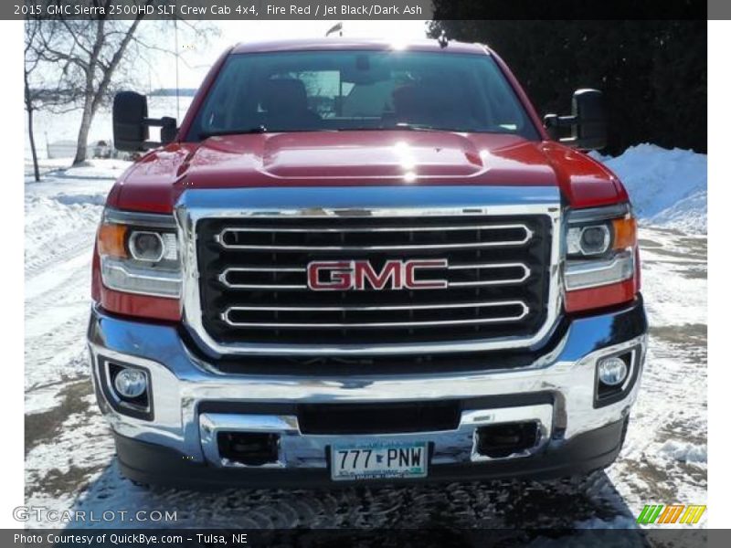 Fire Red / Jet Black/Dark Ash 2015 GMC Sierra 2500HD SLT Crew Cab 4x4