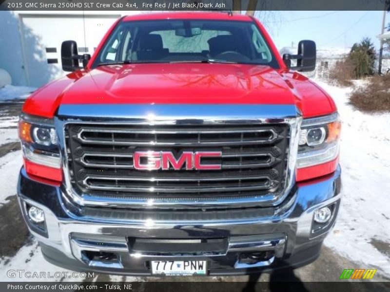 Fire Red / Jet Black/Dark Ash 2015 GMC Sierra 2500HD SLT Crew Cab 4x4