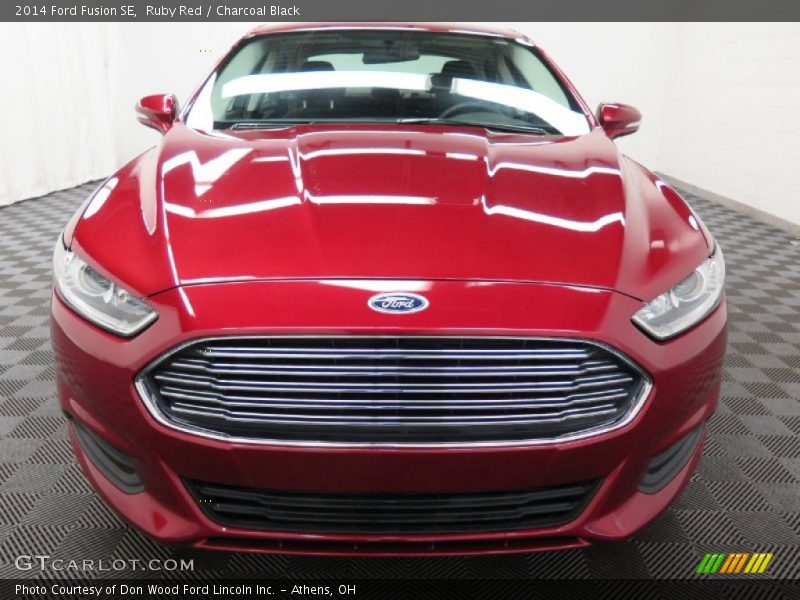 Ruby Red / Charcoal Black 2014 Ford Fusion SE