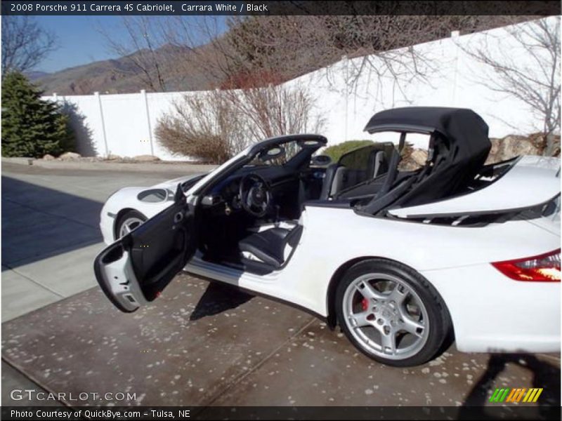 Carrara White / Black 2008 Porsche 911 Carrera 4S Cabriolet