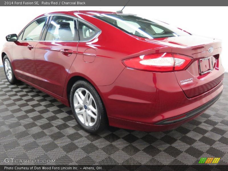 Ruby Red / Charcoal Black 2014 Ford Fusion SE