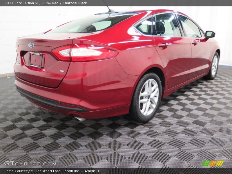 Ruby Red / Charcoal Black 2014 Ford Fusion SE