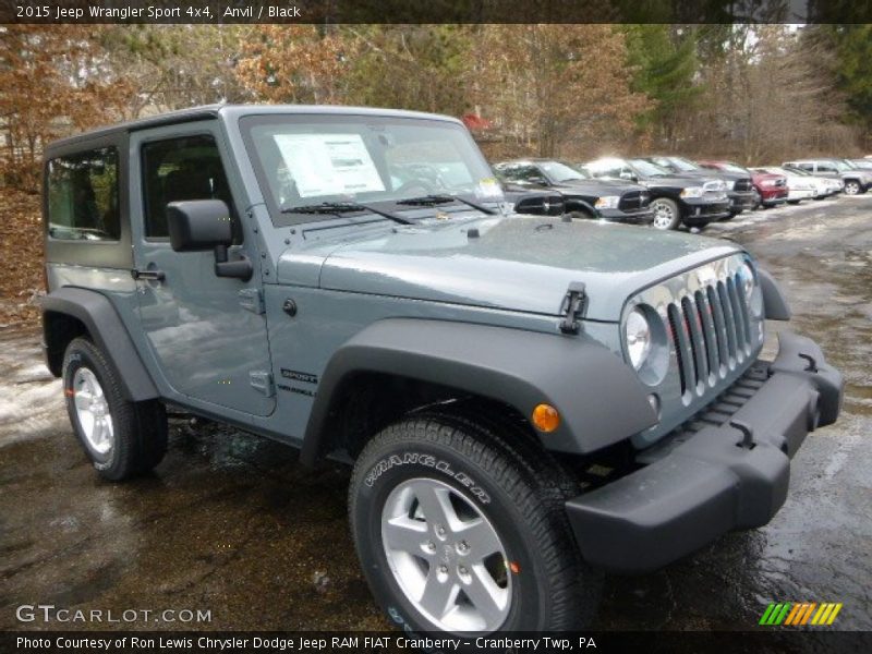 Anvil / Black 2015 Jeep Wrangler Sport 4x4