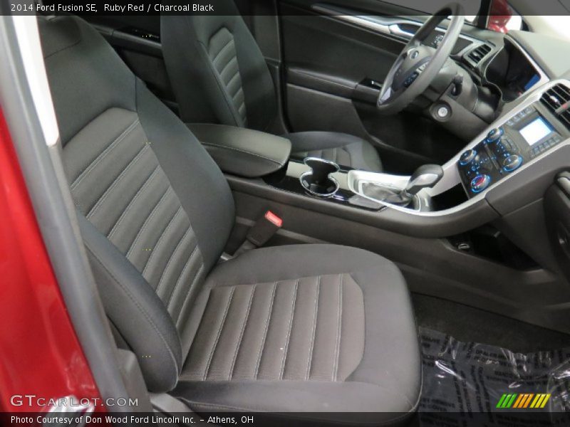 Ruby Red / Charcoal Black 2014 Ford Fusion SE