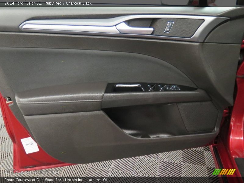 Ruby Red / Charcoal Black 2014 Ford Fusion SE