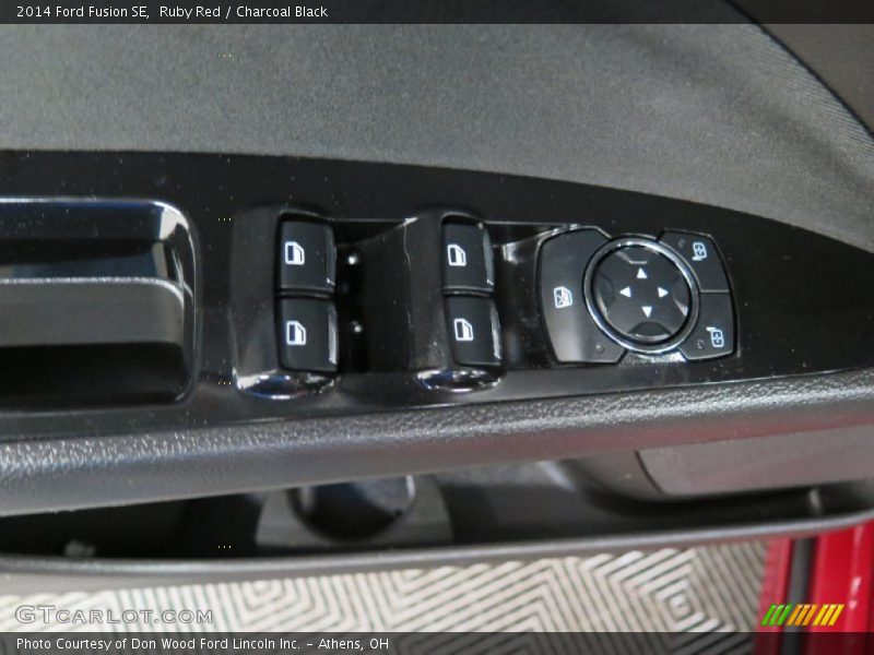 Ruby Red / Charcoal Black 2014 Ford Fusion SE