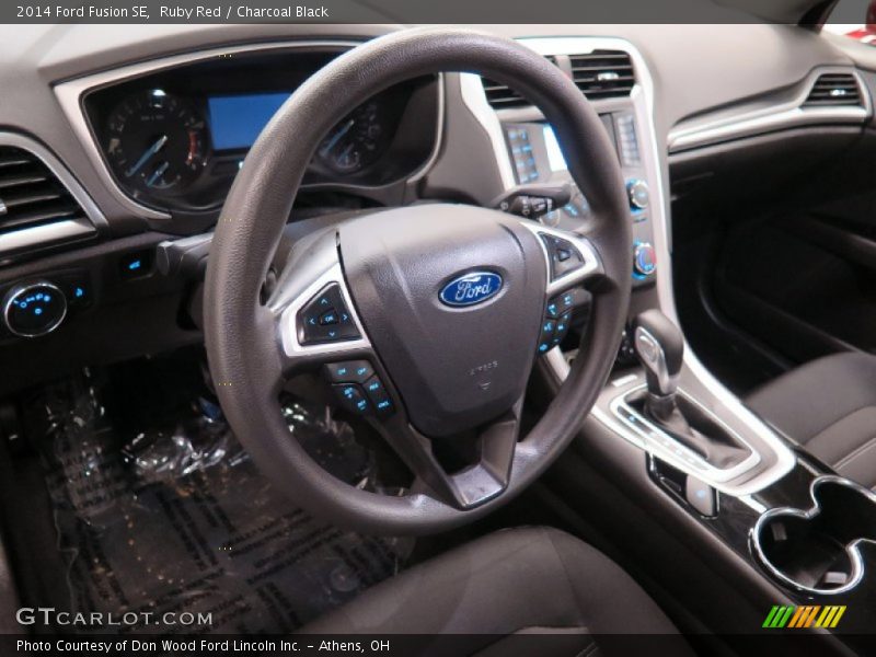 Ruby Red / Charcoal Black 2014 Ford Fusion SE