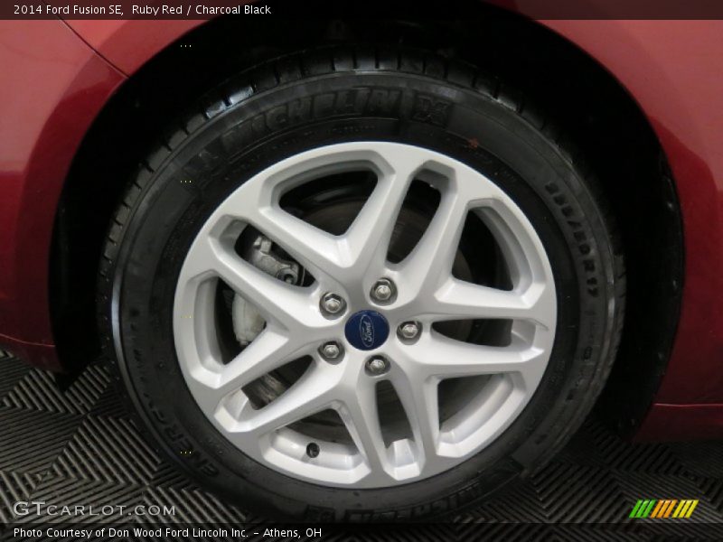 Ruby Red / Charcoal Black 2014 Ford Fusion SE