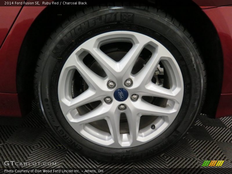Ruby Red / Charcoal Black 2014 Ford Fusion SE