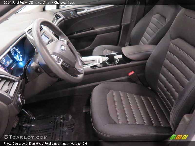 Ingot Silver / Charcoal Black 2014 Ford Fusion SE