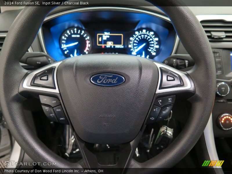 Ingot Silver / Charcoal Black 2014 Ford Fusion SE