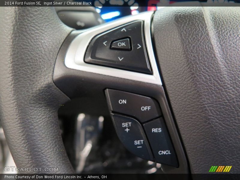 Ingot Silver / Charcoal Black 2014 Ford Fusion SE