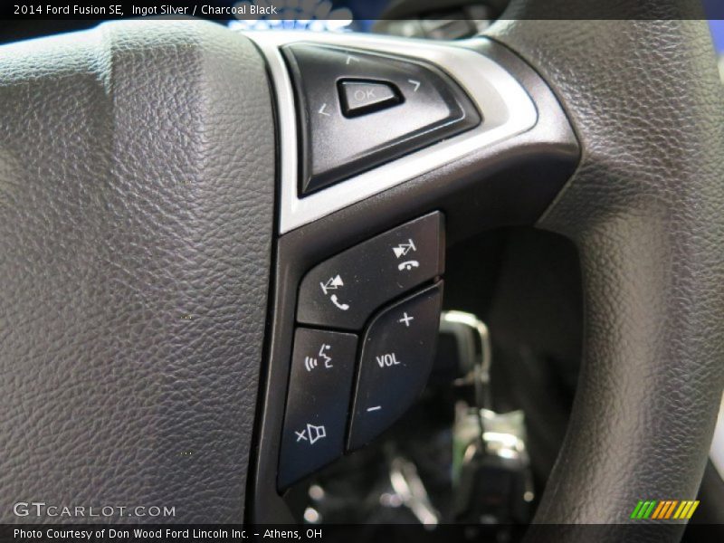 Ingot Silver / Charcoal Black 2014 Ford Fusion SE