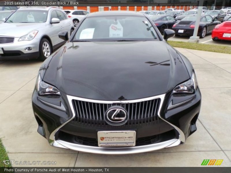 Obsidian Black / Black 2015 Lexus RC 350