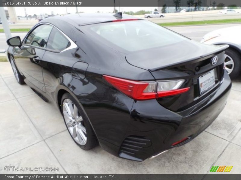 Obsidian Black / Black 2015 Lexus RC 350