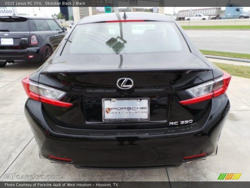 Obsidian Black / Black 2015 Lexus RC 350