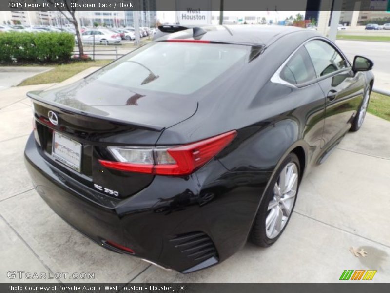 Obsidian Black / Black 2015 Lexus RC 350