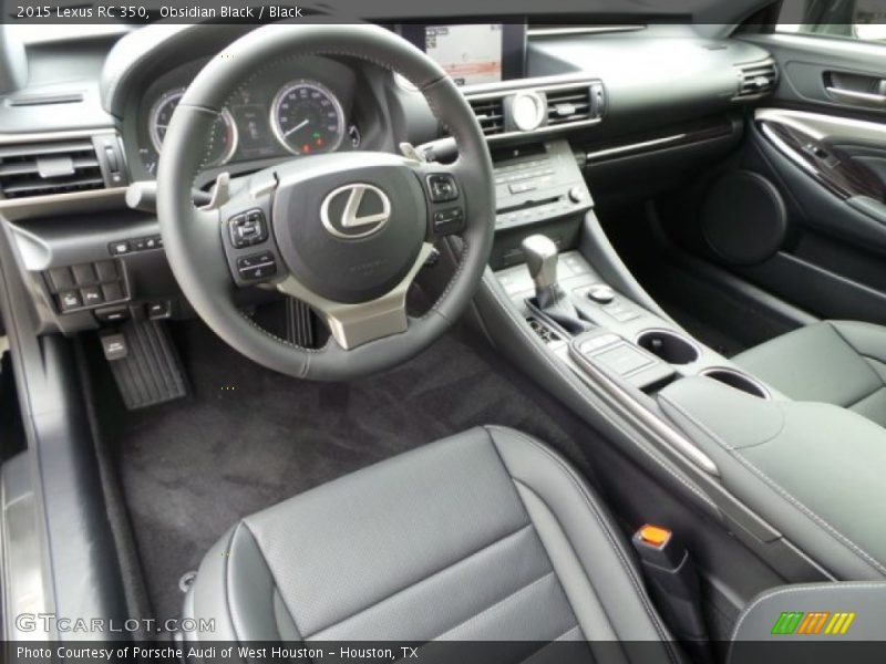 Black Interior - 2015 RC 350 