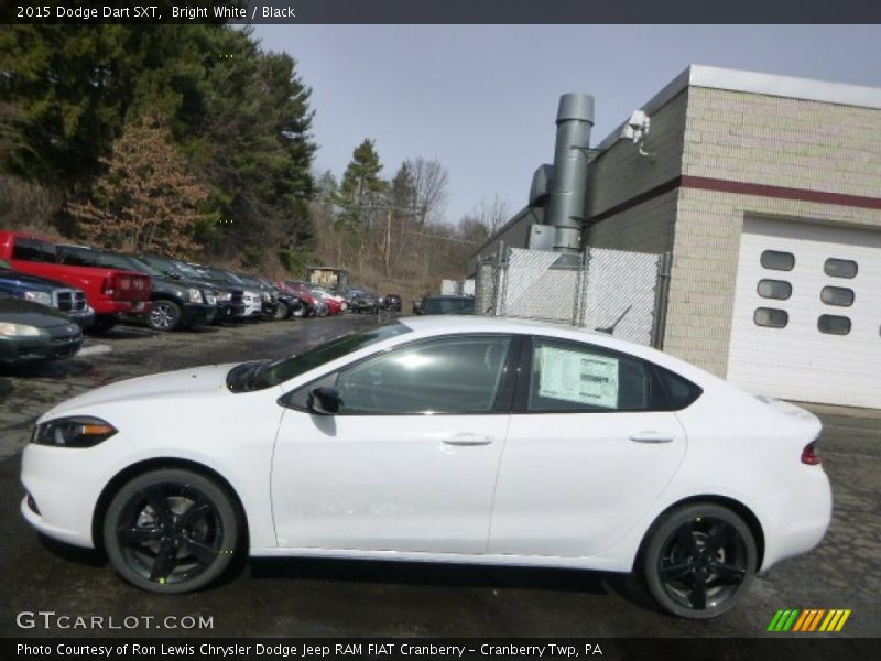 Bright White / Black 2015 Dodge Dart SXT