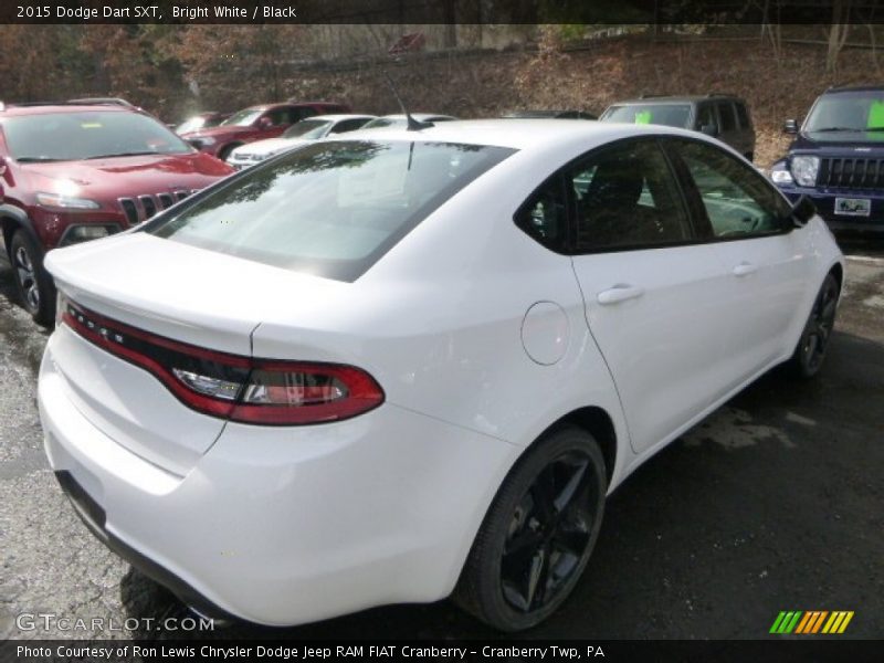 Bright White / Black 2015 Dodge Dart SXT