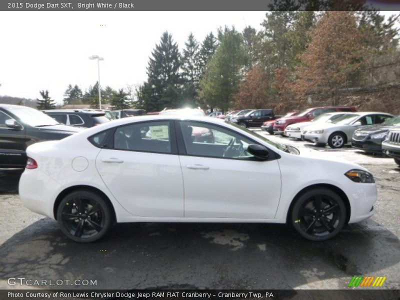 Bright White / Black 2015 Dodge Dart SXT