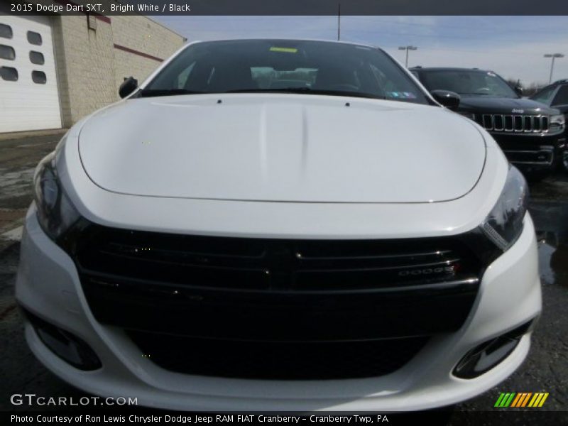Bright White / Black 2015 Dodge Dart SXT
