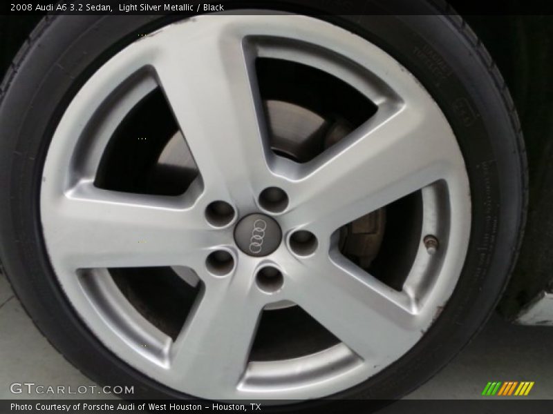Light Silver Metallic / Black 2008 Audi A6 3.2 Sedan