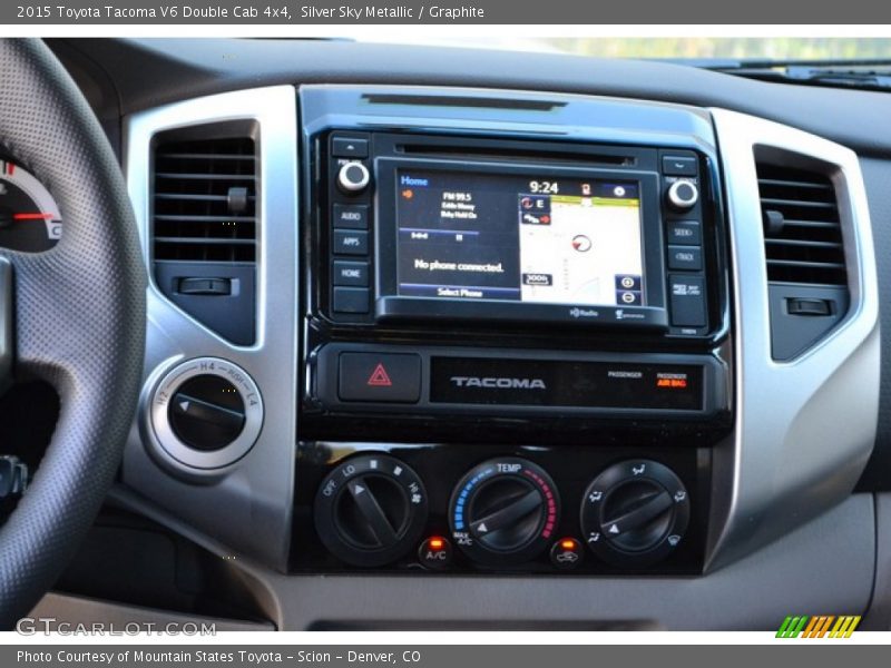 Silver Sky Metallic / Graphite 2015 Toyota Tacoma V6 Double Cab 4x4