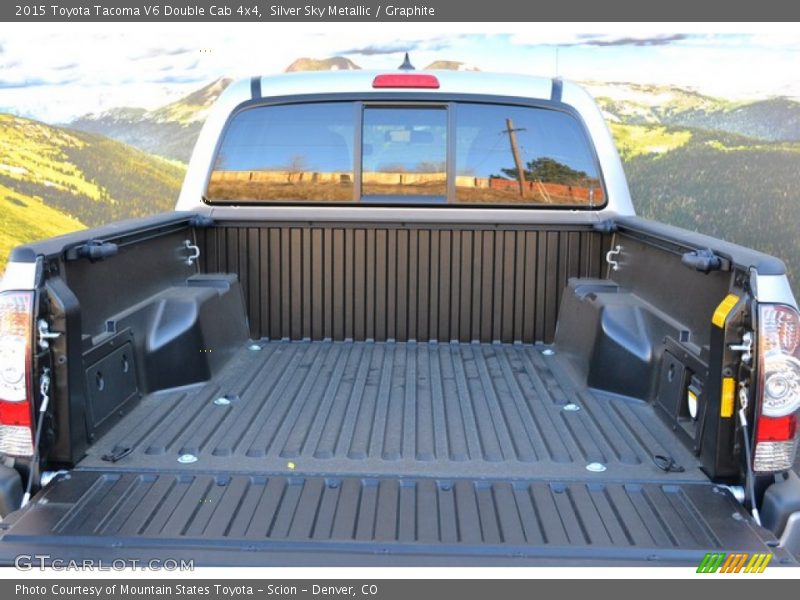 Silver Sky Metallic / Graphite 2015 Toyota Tacoma V6 Double Cab 4x4