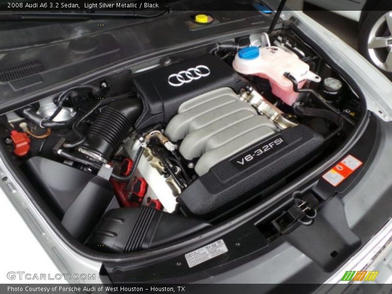 Light Silver Metallic / Black 2008 Audi A6 3.2 Sedan