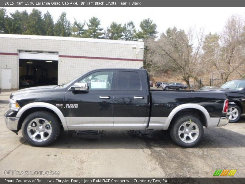  2015 1500 Laramie Quad Cab 4x4 Brilliant Black Crystal Pearl