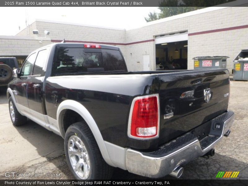 Brilliant Black Crystal Pearl / Black 2015 Ram 1500 Laramie Quad Cab 4x4