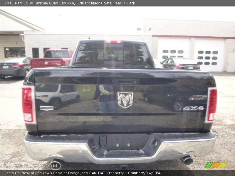 Brilliant Black Crystal Pearl / Black 2015 Ram 1500 Laramie Quad Cab 4x4