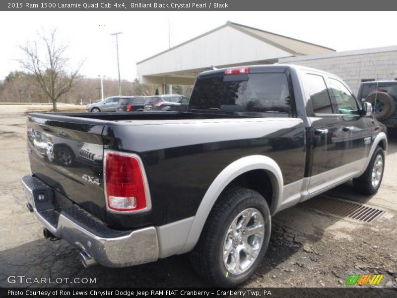 Brilliant Black Crystal Pearl / Black 2015 Ram 1500 Laramie Quad Cab 4x4