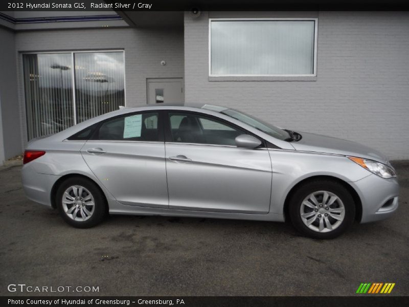 Radiant Silver / Gray 2012 Hyundai Sonata GLS