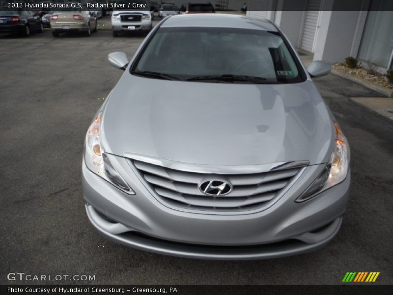 Radiant Silver / Gray 2012 Hyundai Sonata GLS