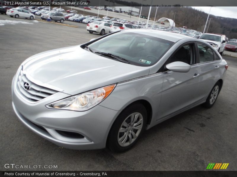 Radiant Silver / Gray 2012 Hyundai Sonata GLS