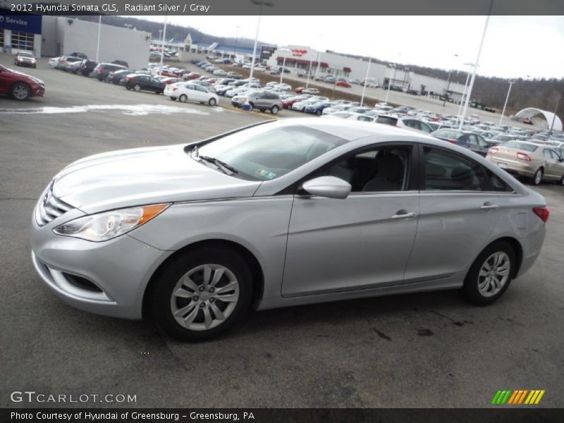 Radiant Silver / Gray 2012 Hyundai Sonata GLS