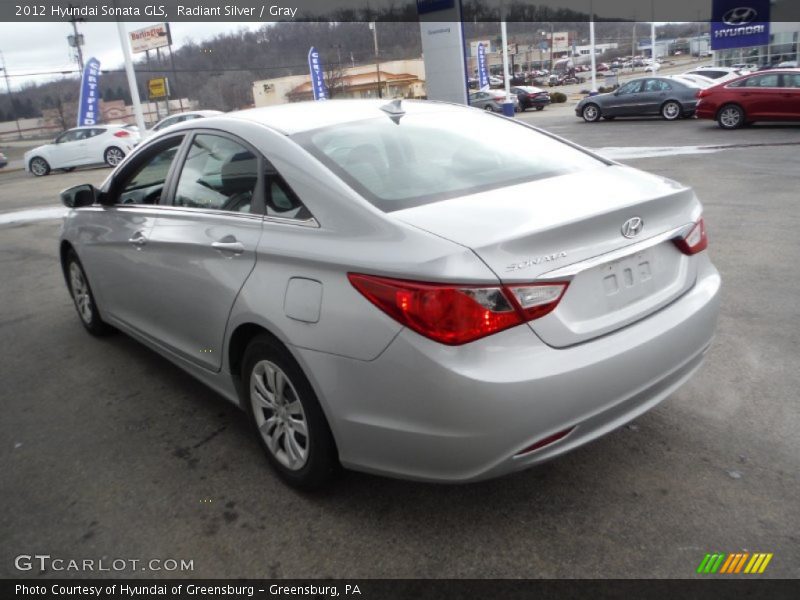 Radiant Silver / Gray 2012 Hyundai Sonata GLS