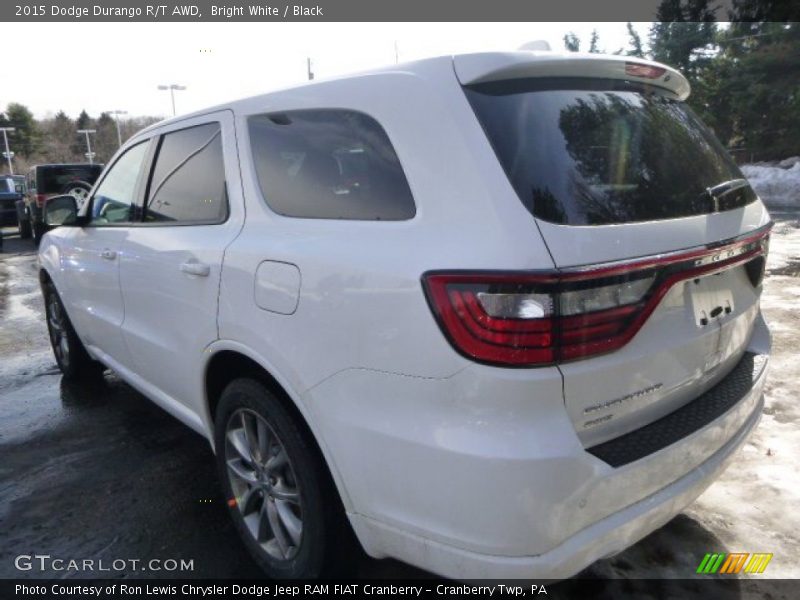 Bright White / Black 2015 Dodge Durango R/T AWD